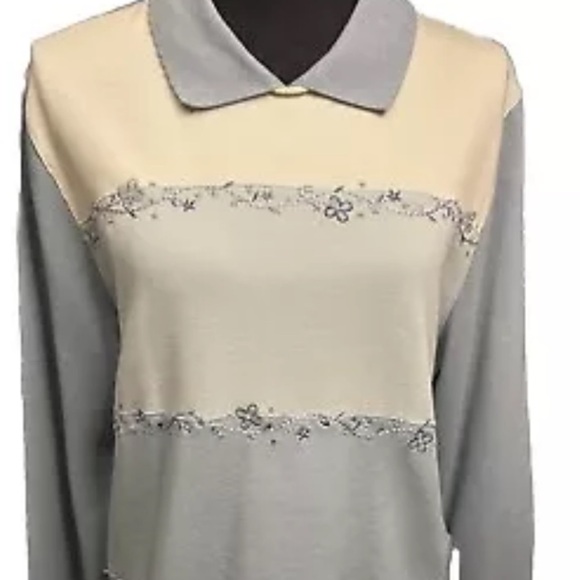 Alfred‎ Dunner pullover embellished shirt, size XL. - Picture 1 of 5